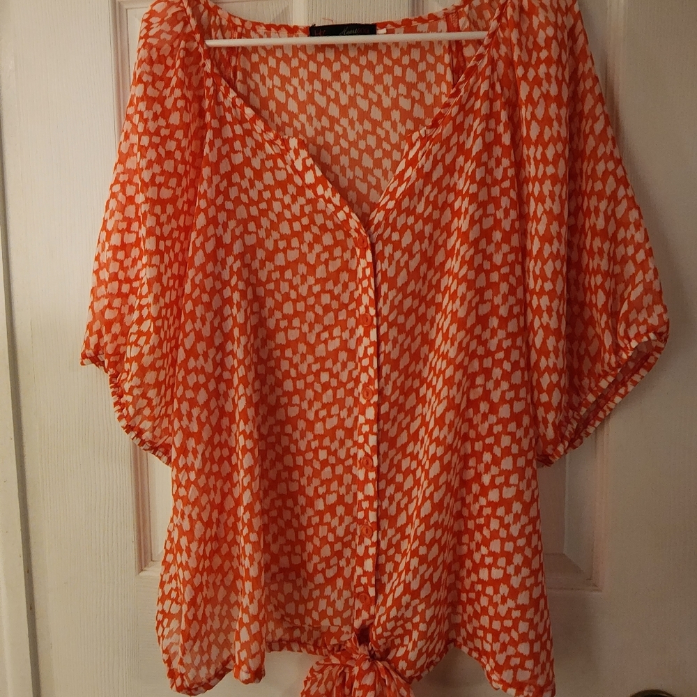 Cute Orange Blouse